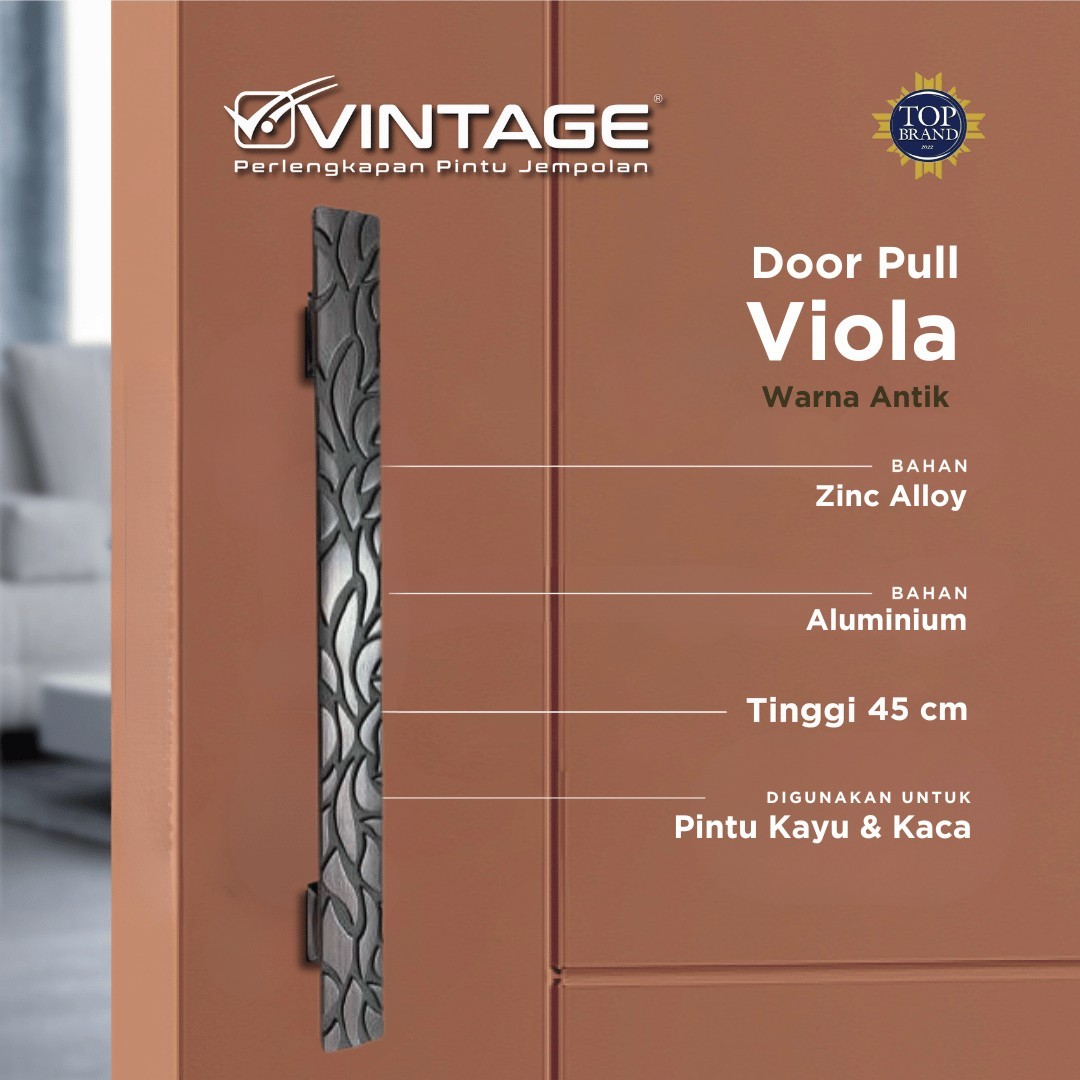 GAGANG PINTU KAYU ATAU PINTU KACA ZINC ALLOY VINTAGE