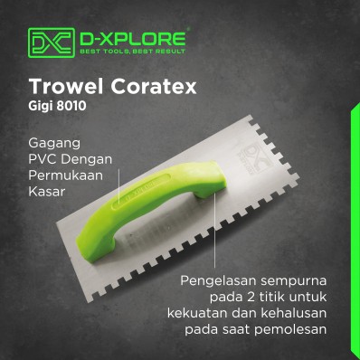 CETOK SEMEN TROWEL CORATEX GIGI D-XPLORE