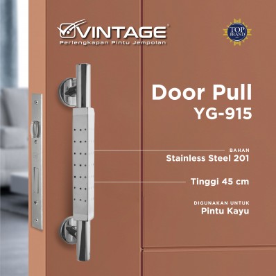 GAGANG PINTU KAYU MINIMALIS STAINLESS STEEL VINTAGE YG 915