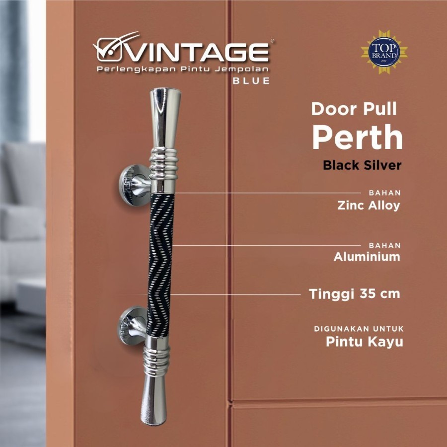 HANDLE PINTU DORONG KLASIK VINTAGE PERTH