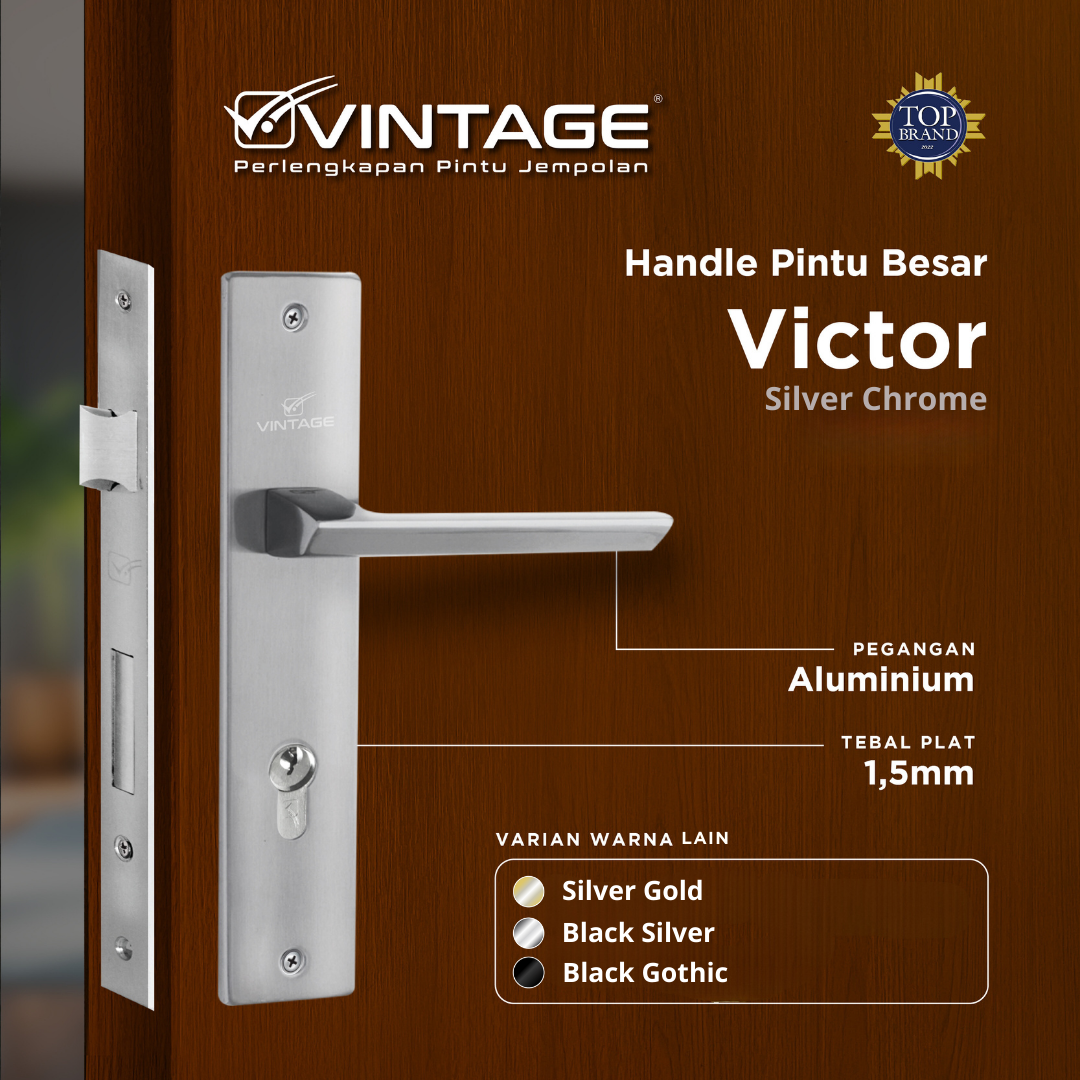 HANDLE PINTU RUMAH BESAR VINTAGE VICTOR