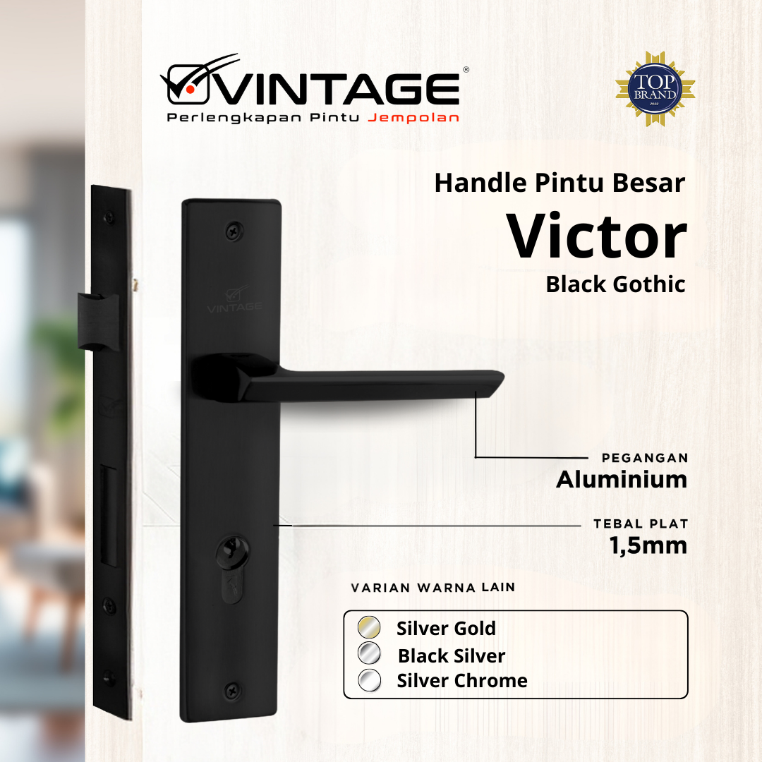 HANDLE PINTU RUMAH BESAR VINTAGE VICTOR