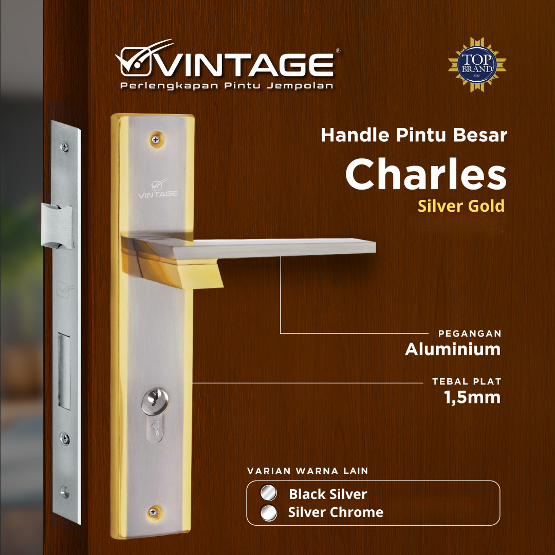 HANDLE PINTU RUMAH BESAR VINTAGE CHARLES