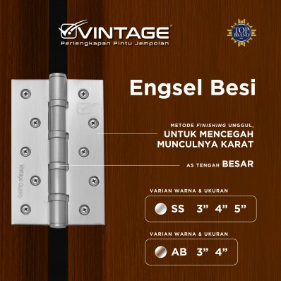 ENGSEL PINTU BESI SILVER